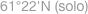 61�22'N (solo)